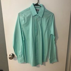 Express Mint Button-Up